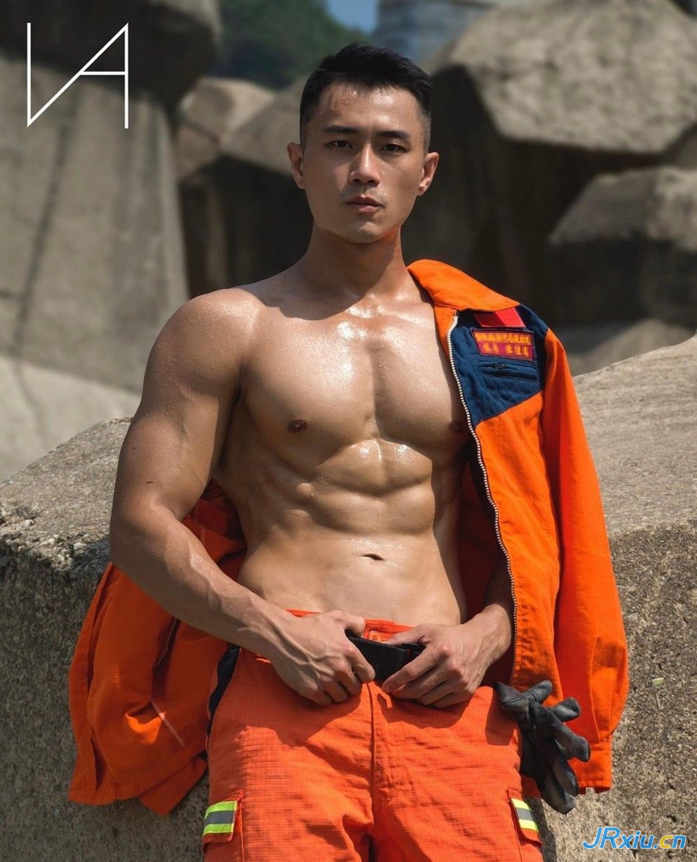 中国台湾健身帅哥消防员肌肉小哥Darren_1121